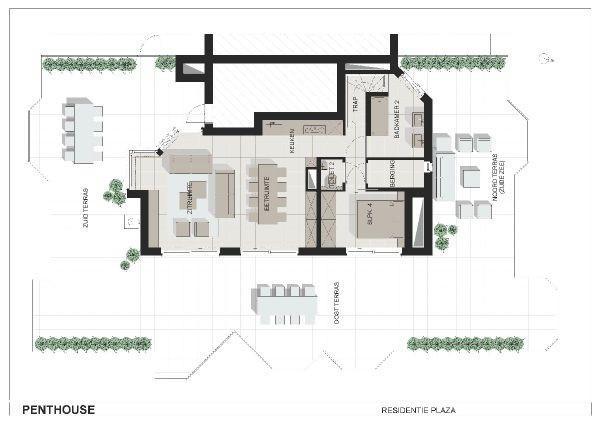 Duplex Penthouse Plaza Apartment De Panne Ruang foto